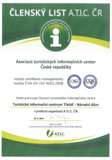 Členský list A.T.I.C. - TIC ND