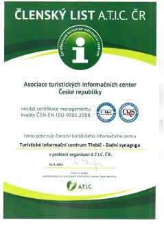 Členský list A.T.I.C. - TIC SYN