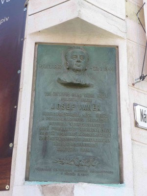Pamětní deska - Josef Vaněk
