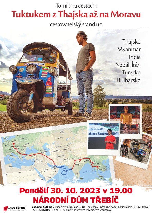 TUKTUKEM Z THAJSKA  AŽ NA MORAVU