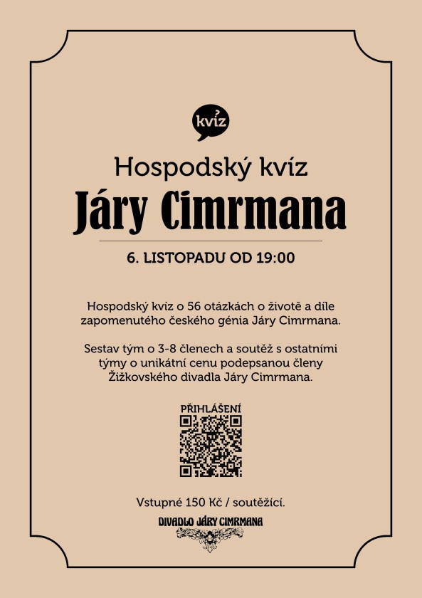 HOSPODSKÝ KVÍZ JÁRY CIMRMANA
