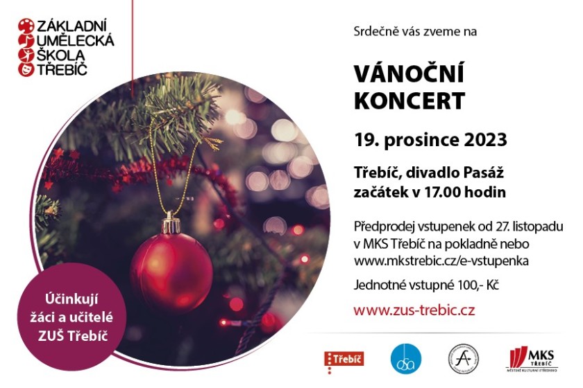VÁNOČNÍ KONCERT - ZUŠ VÁNOČNÍ KONCERT - ZUŠ