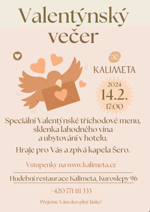 VALENTÝNSKÁ VEČEŘE S KAPELOU ŠERO