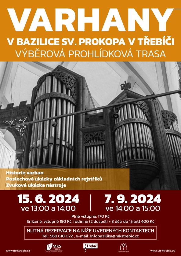 VARHANY V BAZILICE SV. PROKOPA V TŘEBÍČI