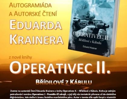 Autogramiáda a autorské čtení Eduarda Krainera