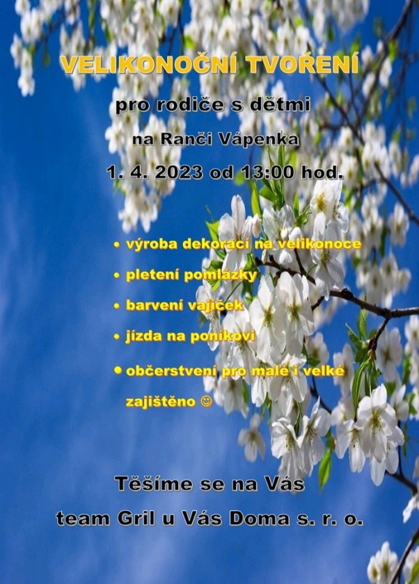 Velikonoční tvoření na Ranči Vápenka