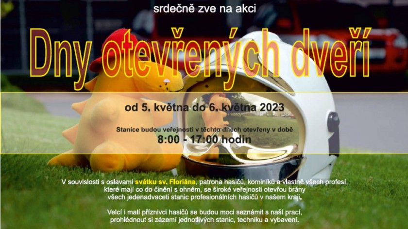 Dny otevřených dveří stanic profesionálních hasičů