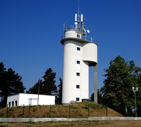 Wasserturm auf dem Kostelíček-Hügel in Třebíč