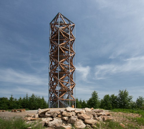 Lookout Tower on the Hill Pekelný Kopec