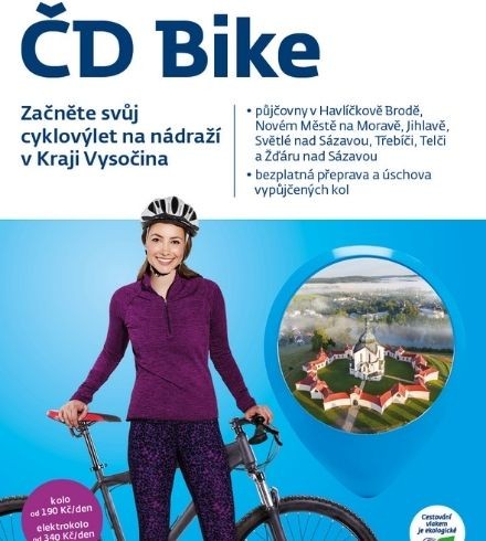 V železniční stanici Třebíč opět otevřena půjčovna kol ČD Bike