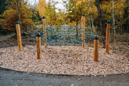 Pavučina na stezce na Pekelný kopec Třebíč