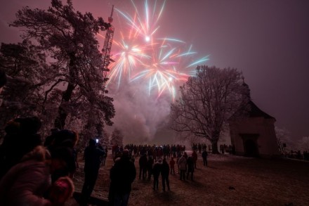 Novoroční ohňostroj Třebíč