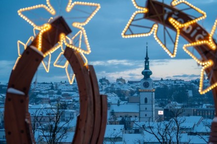 Hrádek v zimě, Třebíč