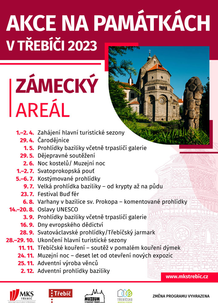 Akce na památkách v Třebíči v roce 2023
